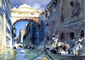 約翰 辛格 薩金特 Bridge of Sighs 約翰 辛格 薩金特 Bridge of Sighs